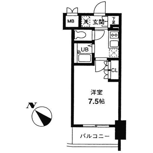 レジディア幡ヶ谷　602号室　間取り