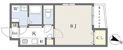 レガーロ渋谷本町　201号室　間取り