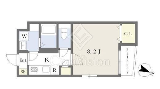 レガーロ渋谷本町　203号室　間取り