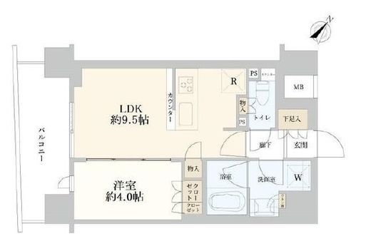 ウェリス渋谷本町　202号室　間取り