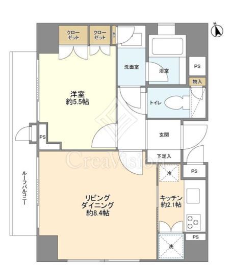 マートルコート恵比寿南　703号室　間取り