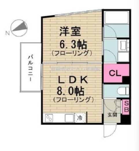 シルバラードNo.4　303号室　間取り