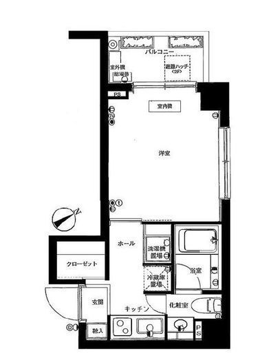ビット代々木上原ラティス　3F1号室　間取り