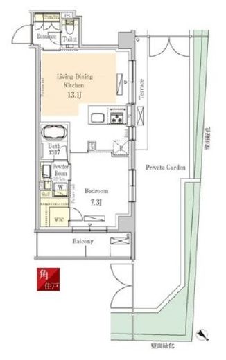 パークアクシス表参道レジデンス　102号室　間取り