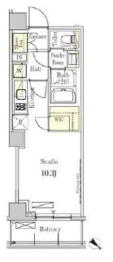 パークアクシス表参道レジデンス　103号室　間取り