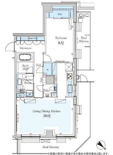 パークアクシス表参道レジデンス　401号室　間取り