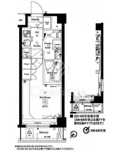 アクサス西新宿アジールコート　406号室　間取り