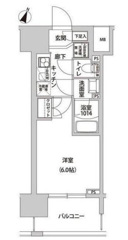 ラクラス幡ヶ谷　203号室　間取り