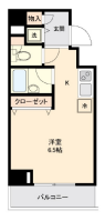 プレミアステージ芝公園2　802号室　間取り