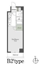 プレミアステージ芝公園2　605号室　間取り