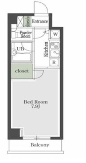 プレミアステージ芝公園2　703号室　間取り