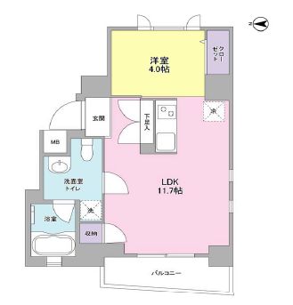 アイルズ松濤　402号室　間取り