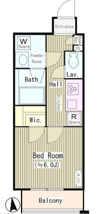 ルシエルエムズ（Ｌｅ　ｃｉｅｌ　Ｍ’ｓ）　305号室　間取り