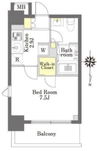 プライムメゾン森下　706号室　間取り