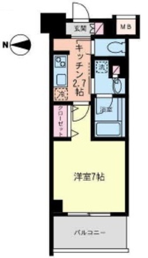 プライムメゾン森下　902号室　間取り
