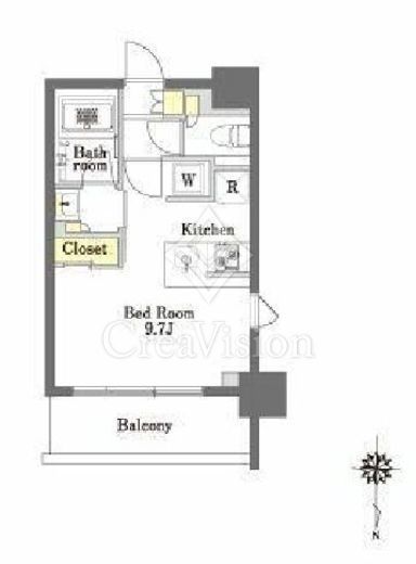 プライムメゾン森下　1107号室　間取り