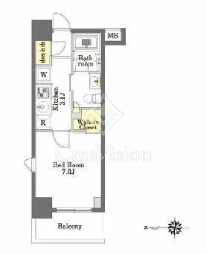 プライムメゾン森下　804号室　間取り
