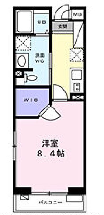 グリーンフラッツ　103号室　間取り