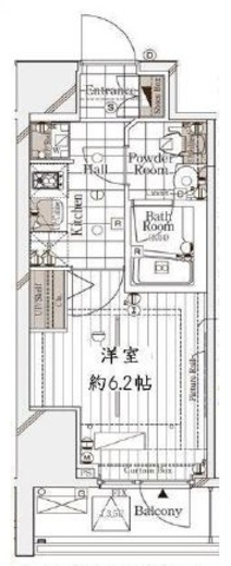 ガリシア代々木　403号室　間取り