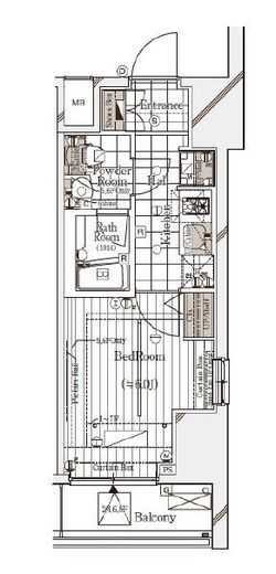 ガリシア代々木　805号室　間取り