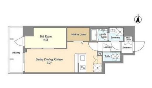 グランエール森下WEST　602号室　間取り