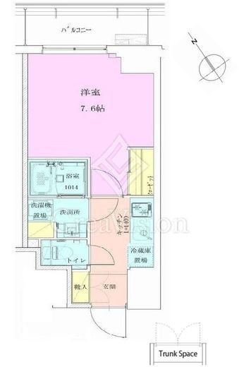 恵比寿レジデンス壱番館　702号室　間取り