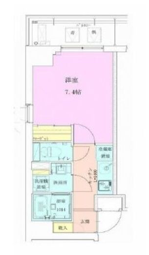 恵比寿レジデンス壱番館　801号室　間取り