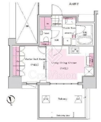 プレシス東麻布　604号室　間取り