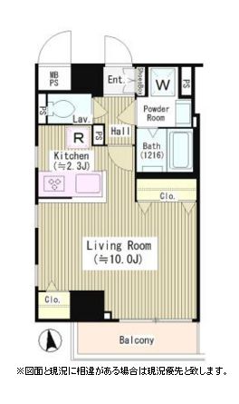 アネックス麻布十番　403号室　間取り
