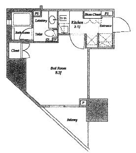 パークアビタシオン麻布十番　402号室　間取り