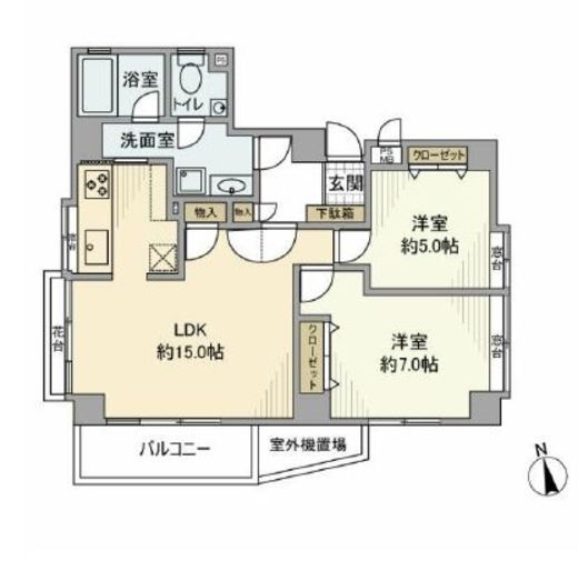 フォリア松濤　401号室　間取り