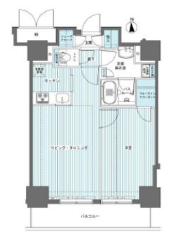 フェニックス西参道タワー　1205号室　間取り