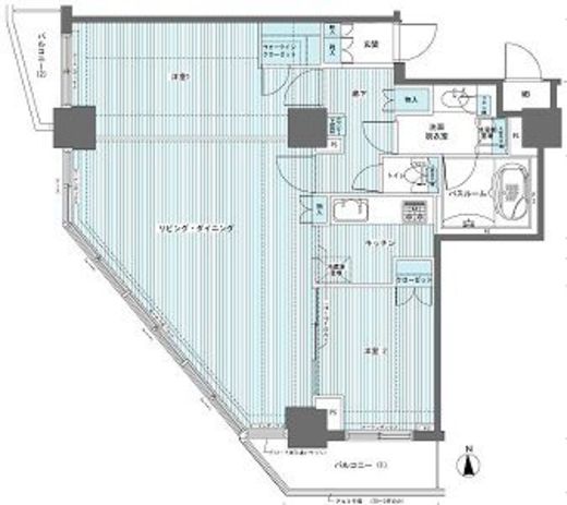 フェニックス西参道タワー　1702号室　間取り