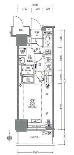 フェニックス西参道タワー　207号室　間取り