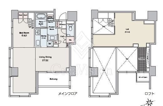 アジリア代々木J's　402号室　間取り