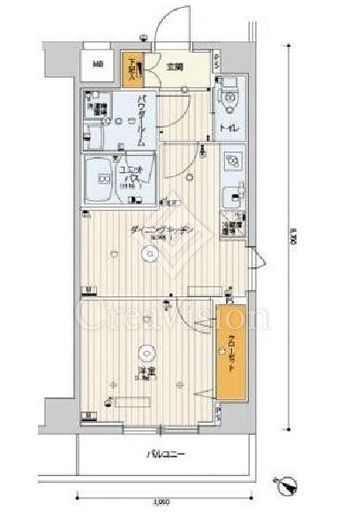 スカイコート渋谷神山町　301号室　間取り