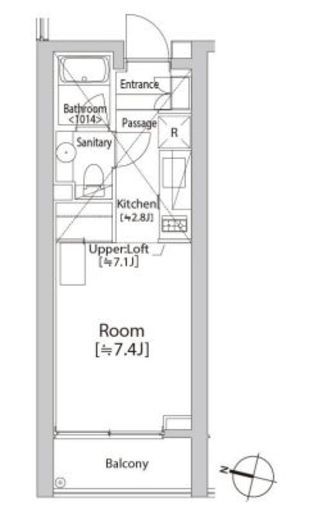 カスタリア渋谷櫻丘　204号室　間取り