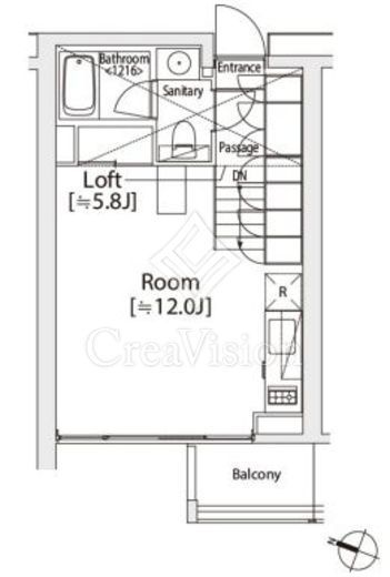 カスタリア渋谷櫻丘　207号室　間取り