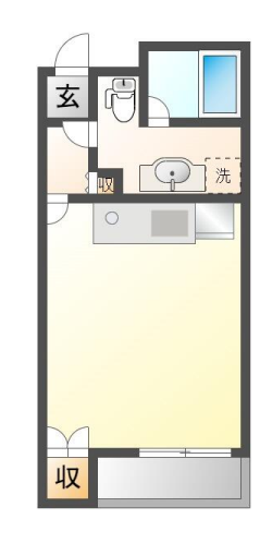 北参道アパートメント　204号室　間取り