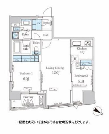 パークアクシス日本橋堀留町　801号室　間取り