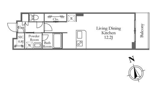 ガーデン富ヶ谷　206号室　間取り