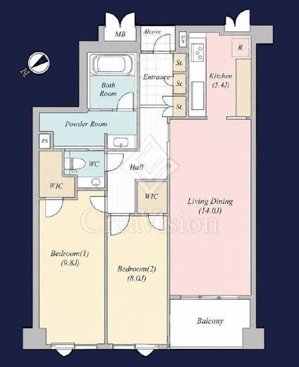 ルモンド代官山　202号室　間取り