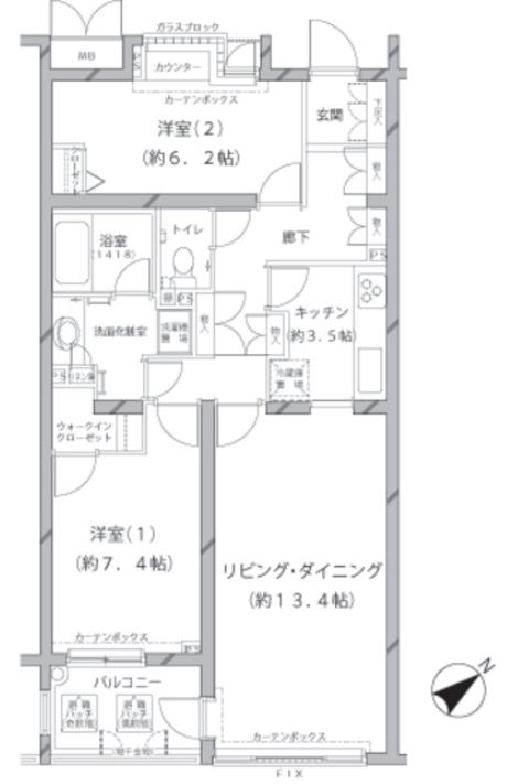 MFPRコート代官山　314号室　間取り