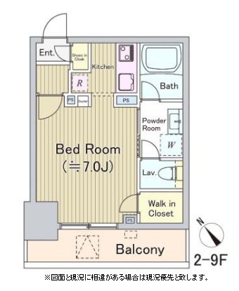 オリゼー茅場町　902号室　間取り