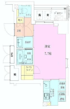 恵比寿レジデンス弐番館　404号室　間取り