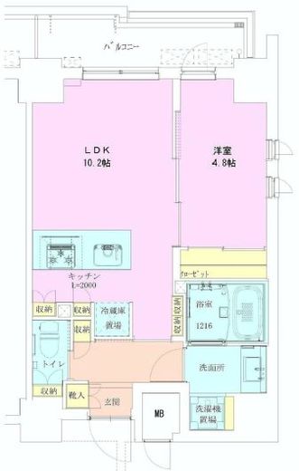 恵比寿レジデンス弐番館　602号室　間取り