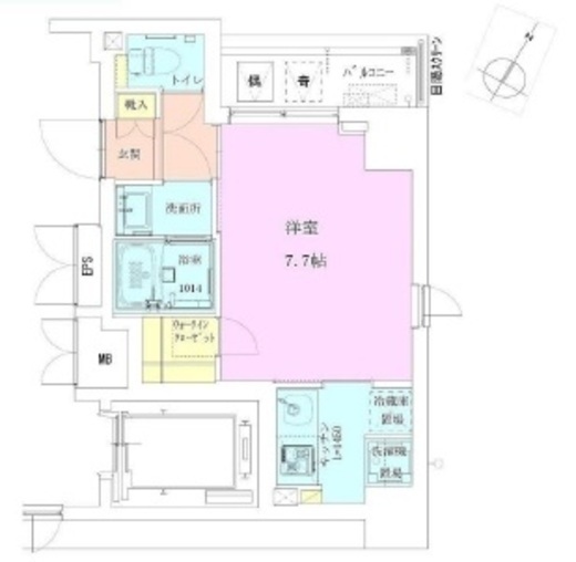 恵比寿レジデンス弐番館　703号室　間取り