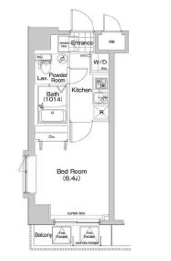コンフォリア木場公園　201号室　間取り