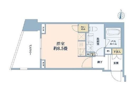 シティハウス代々木ステーションコート　305号室　間取り