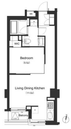 プライムアーバン笹塚　403号室　間取り
